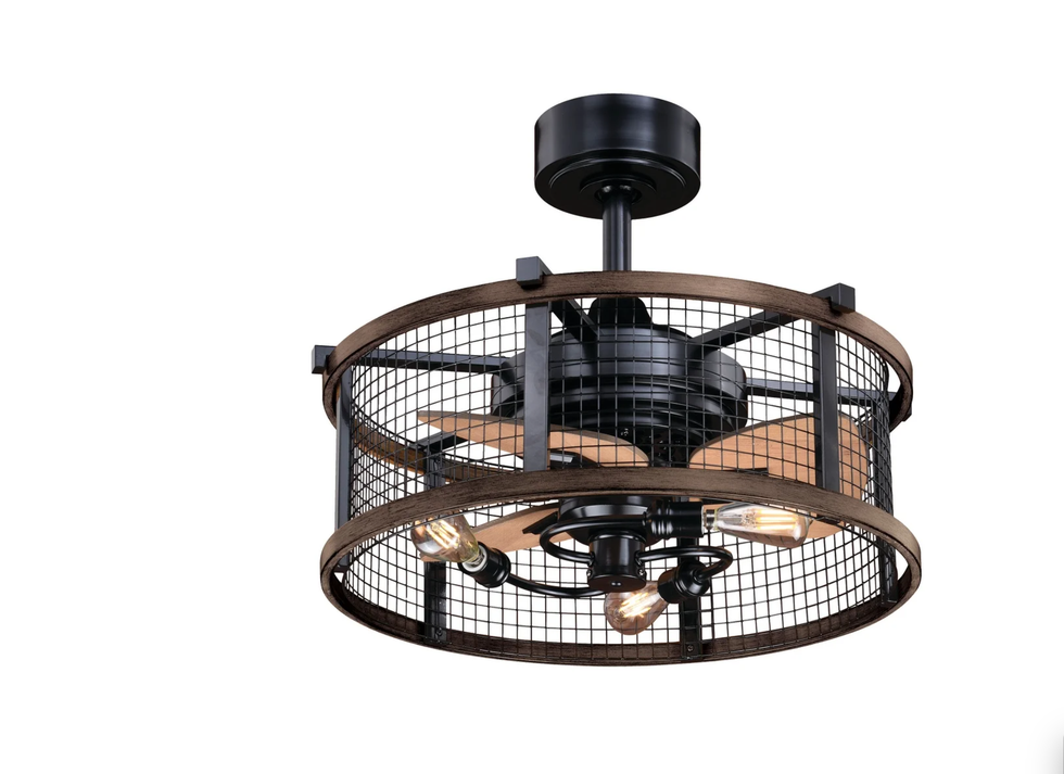 Montrese Bronze/Teak Ceiling Fan