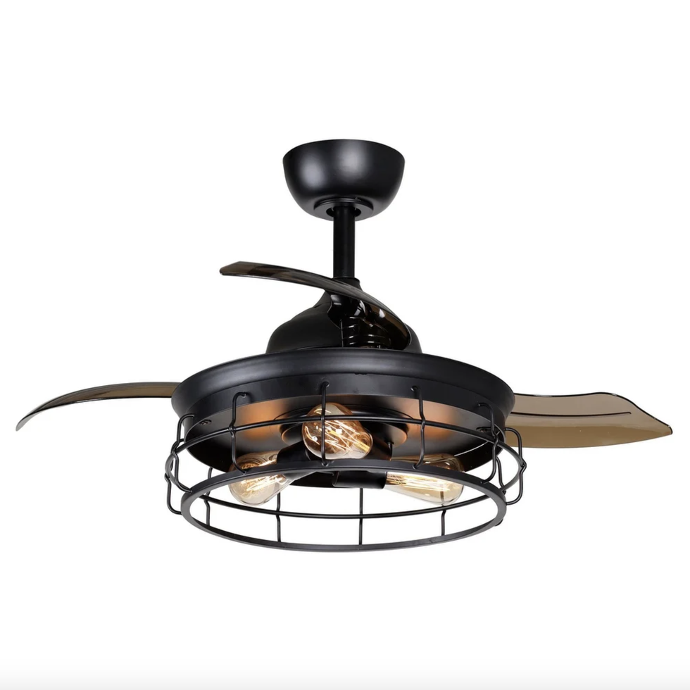 Industrial Ceiling Fan with Light 