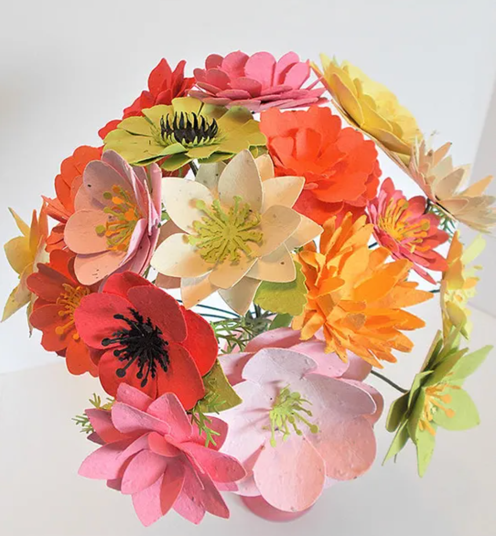 Seed Paper Flower Bouquet