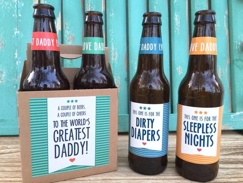 First Time Dad Beer Labels 
