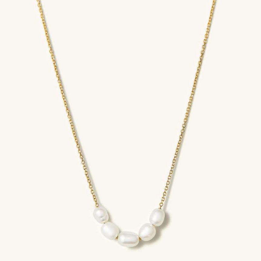 Organic Pearl Bead Necklace