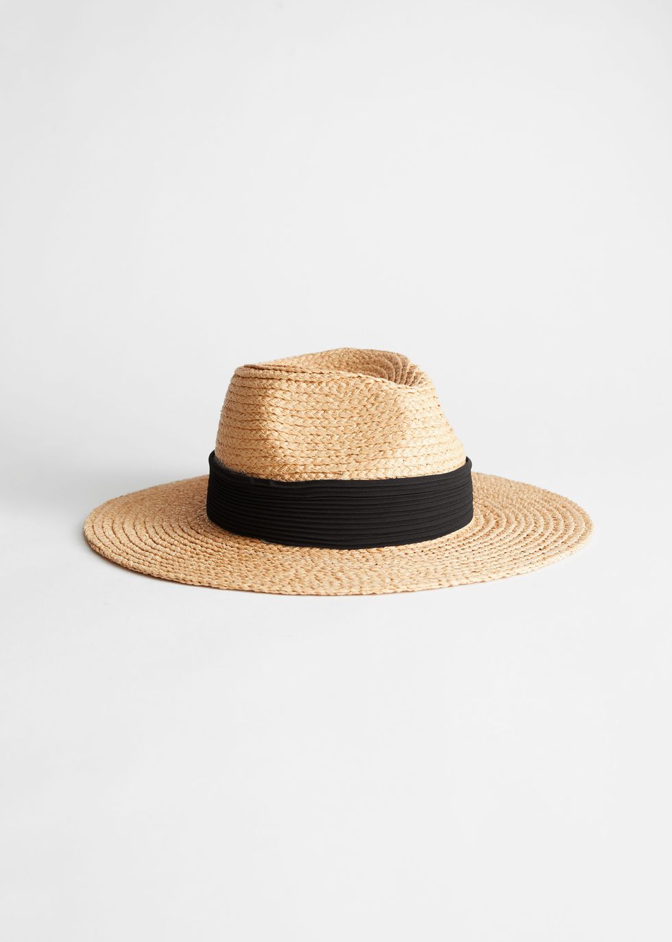 Ribbon Brim Woven Straw Hat