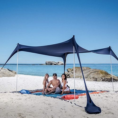 Unibos Beach Tent With Door For Shelter Wind & Rain Picnics Festivals Pets Garden 