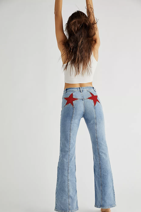 Millie Bobby Brown Wears Star Butt Jeans From Free People