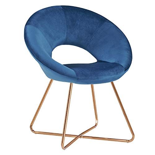 BEST ACCENT CHAIR: Blue Velvet Chair