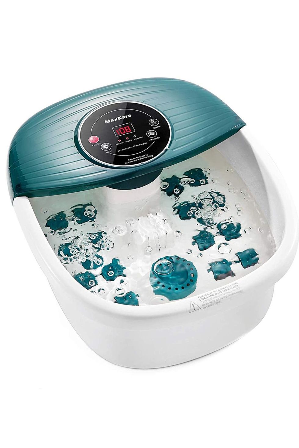 MaxKare Foot Bath Spa Massager: Wireless Remote Control, 8 Shiatsu