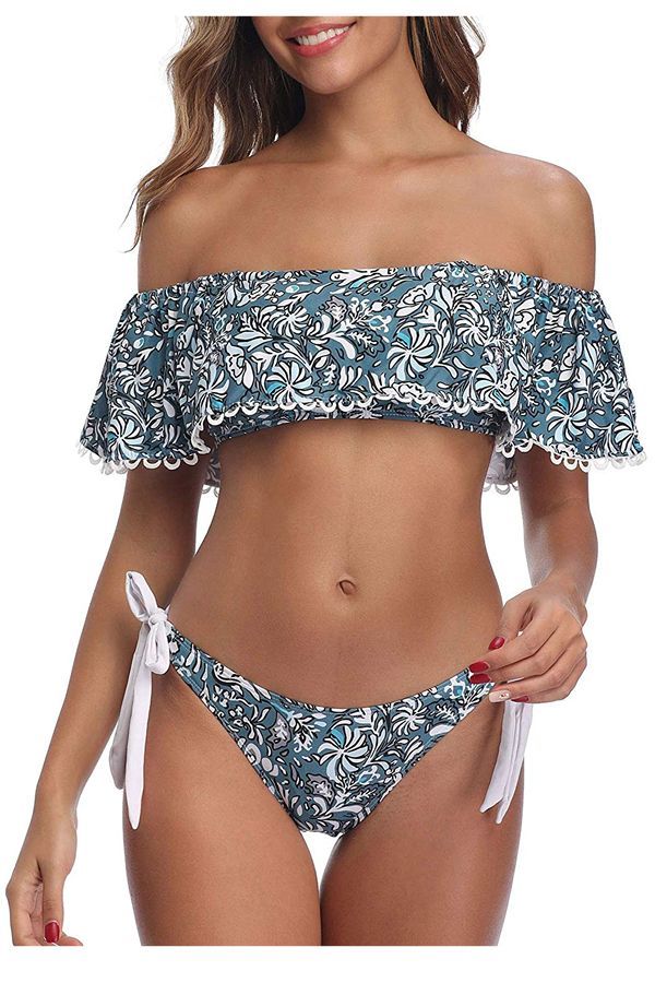 Off the shoulder bathing suit top online