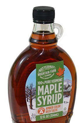 Vermont Amber Rich Maple Syrup Glass Jug 12 Ounce