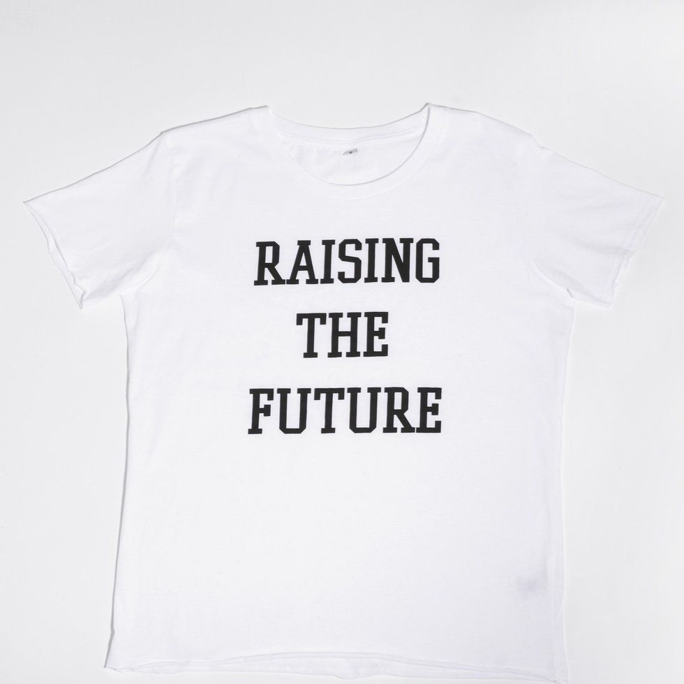 Meghan Markle wears 'Raising The Future' t-shirt by UK brand