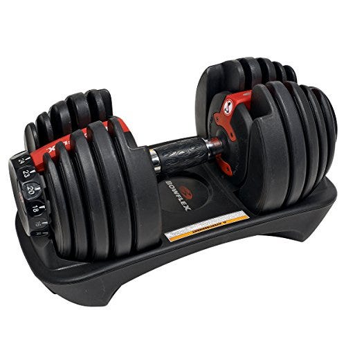 Bowflex SelectTech Adjustable Weights and Dumbbells, Single Dumbbell 552 (2 - 24 kg)