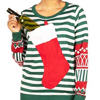 Tipsy Elves Women's Christmas Stocking Sweater