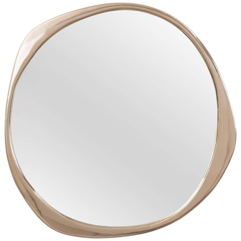 A. Cepa Wall Mirror Large in Polished Bronze