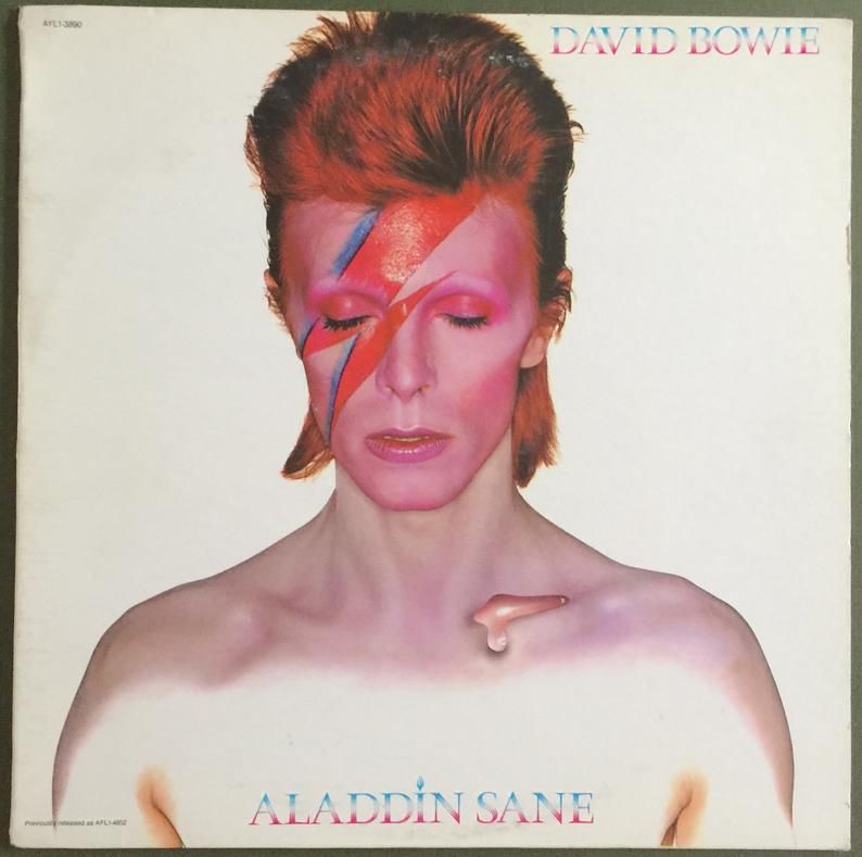 Vinyl '70s David Bowie Aladdin Sane Record Album