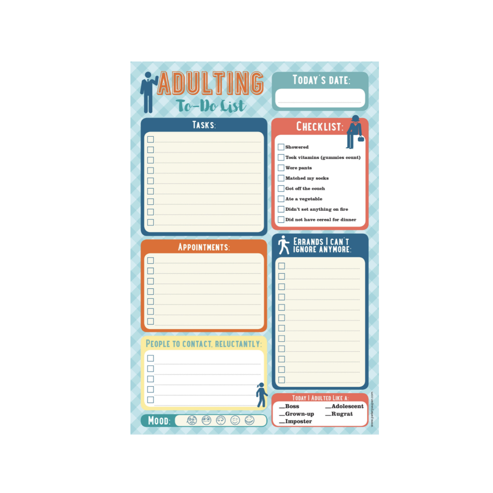 Adulting Note Pad