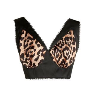 Leopard Cropped Top
