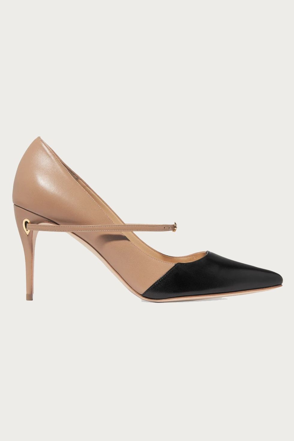 Two-Tone Leather Pumps