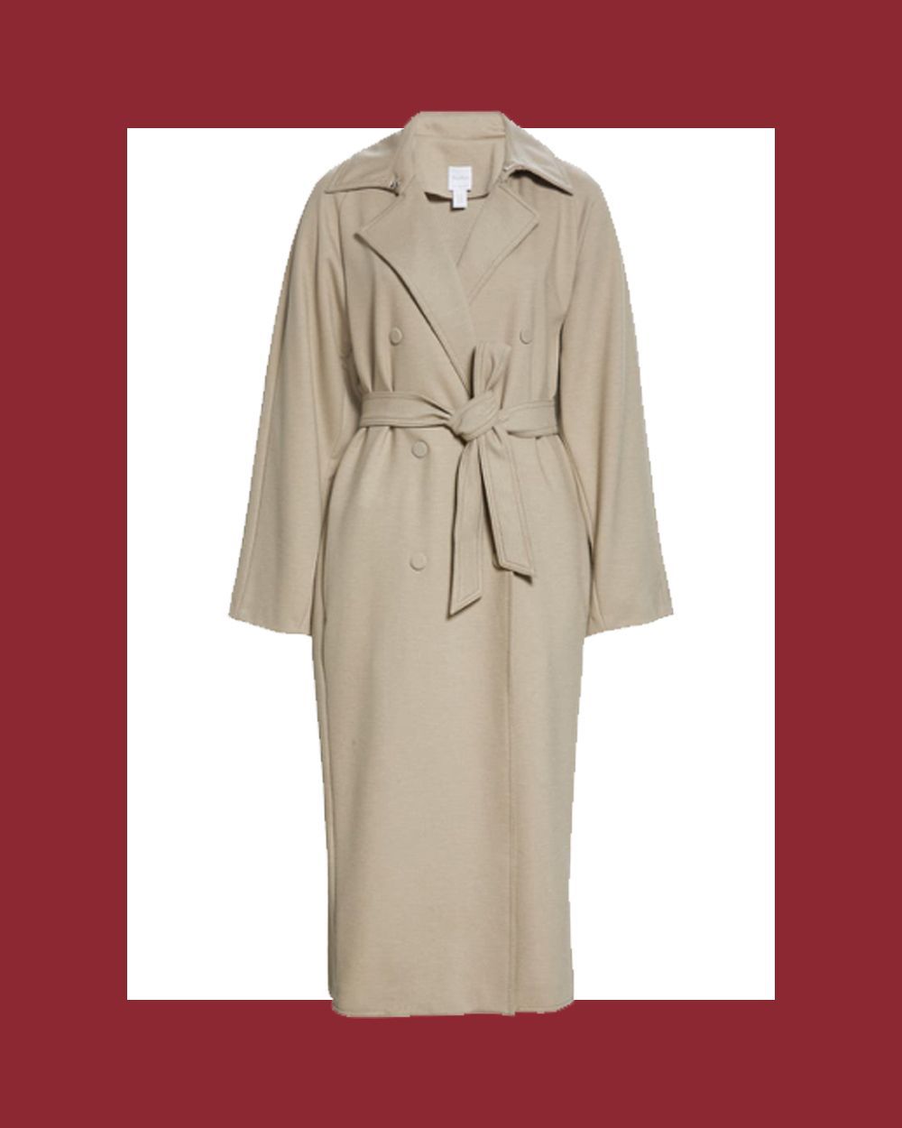 Cinghia Jersey Trench Coat