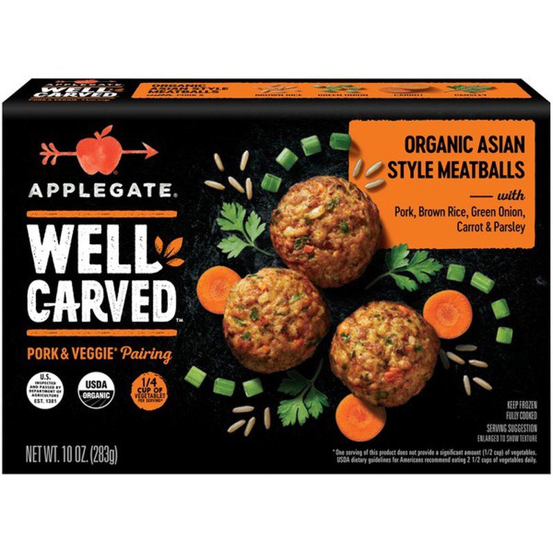 Organic Asian Style Pork & Veggie Meatballs