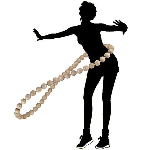 Wooden Hula Weighted Exercise Hoop