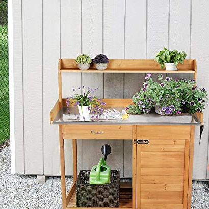 Potting Bench with Drawers 