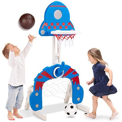 3-in-1 Toddler Basketball Hoop 