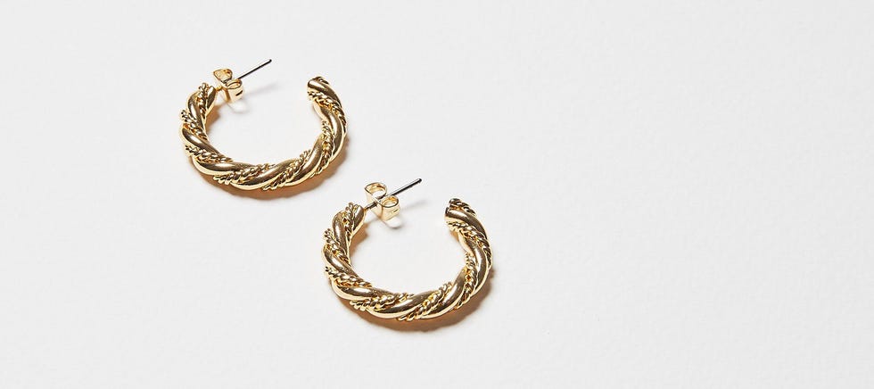 Moxie Chunky Twisted Hoop Earrings, £18