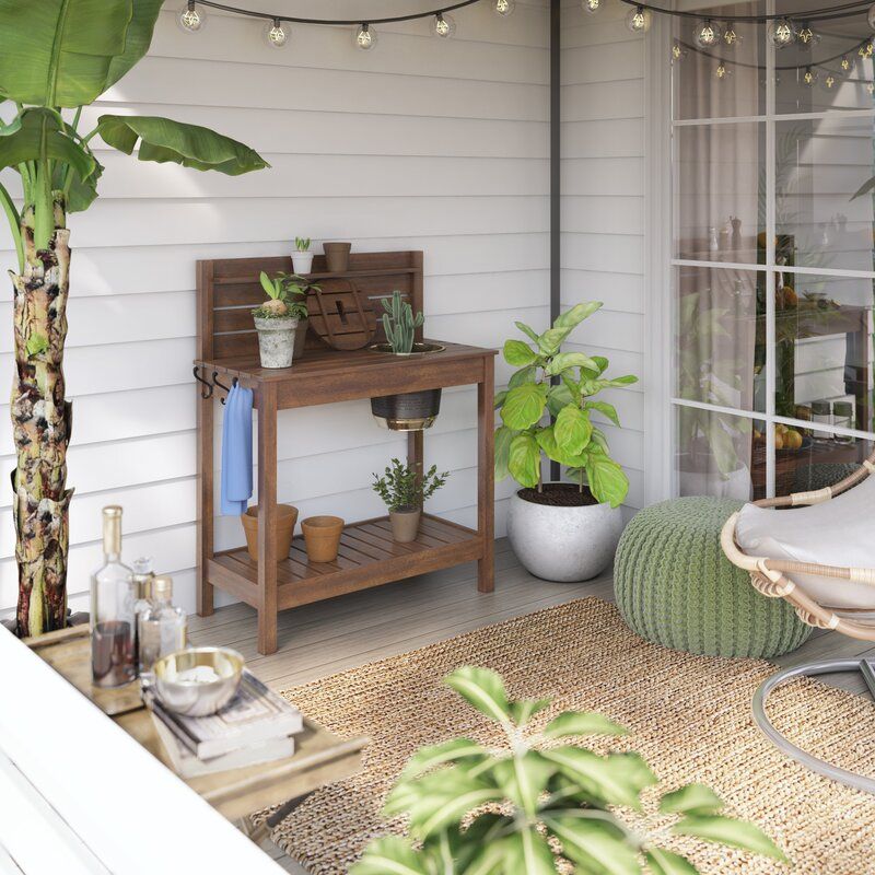 indoor potting table