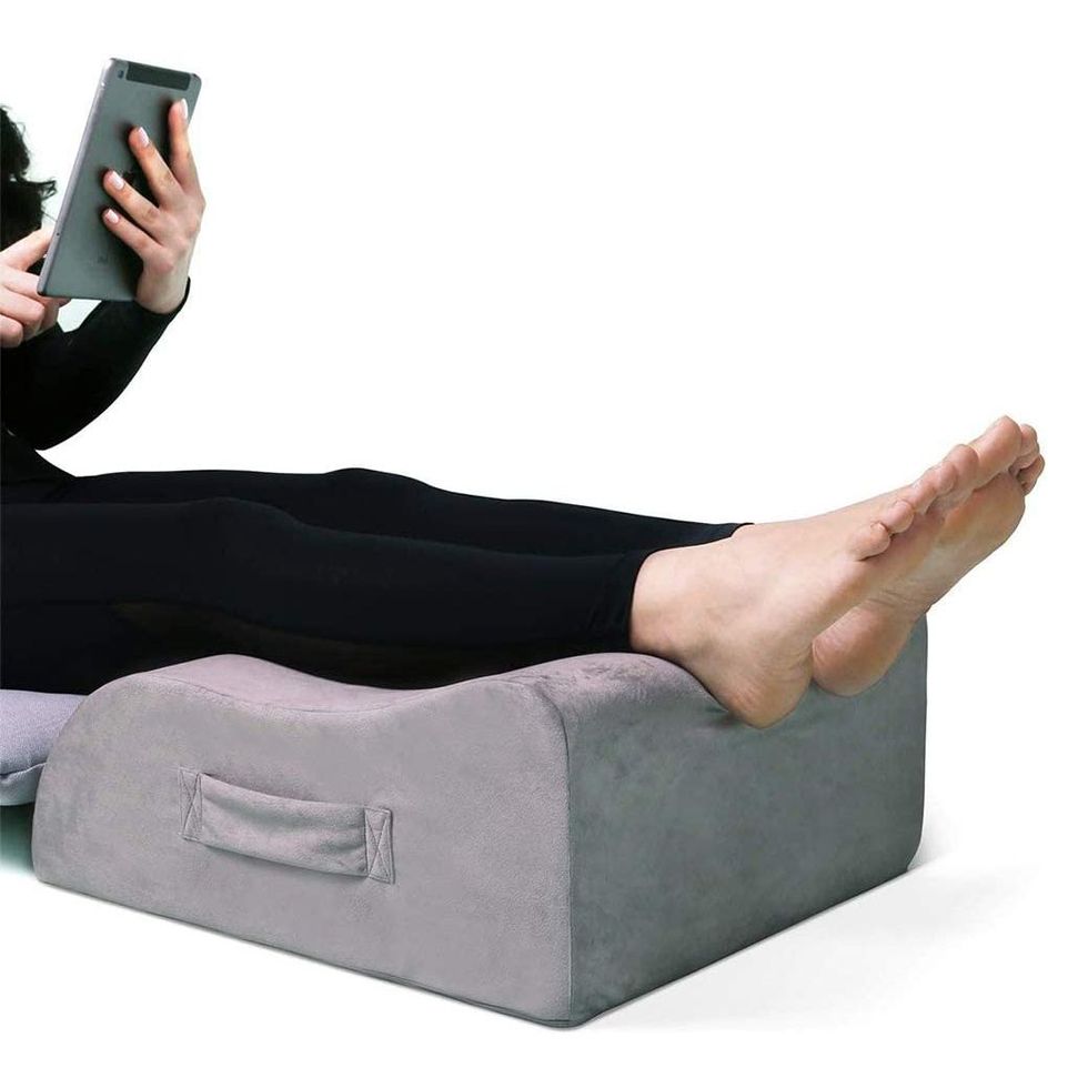 Restorology Elevating Foam Leg Rest Pillow - Wedge Pillow - Reduces Back Pain