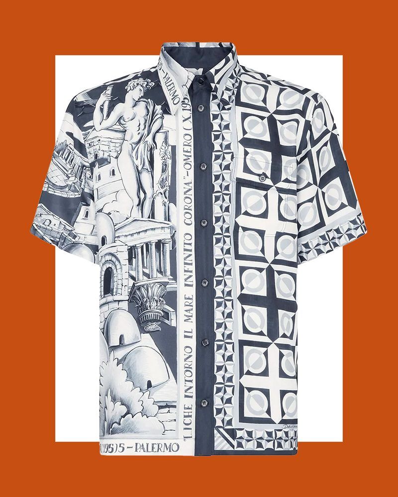 Printed Silk Hawaiian Shirt