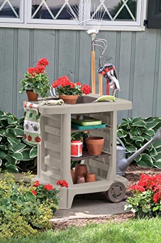 gardening bench with wheels