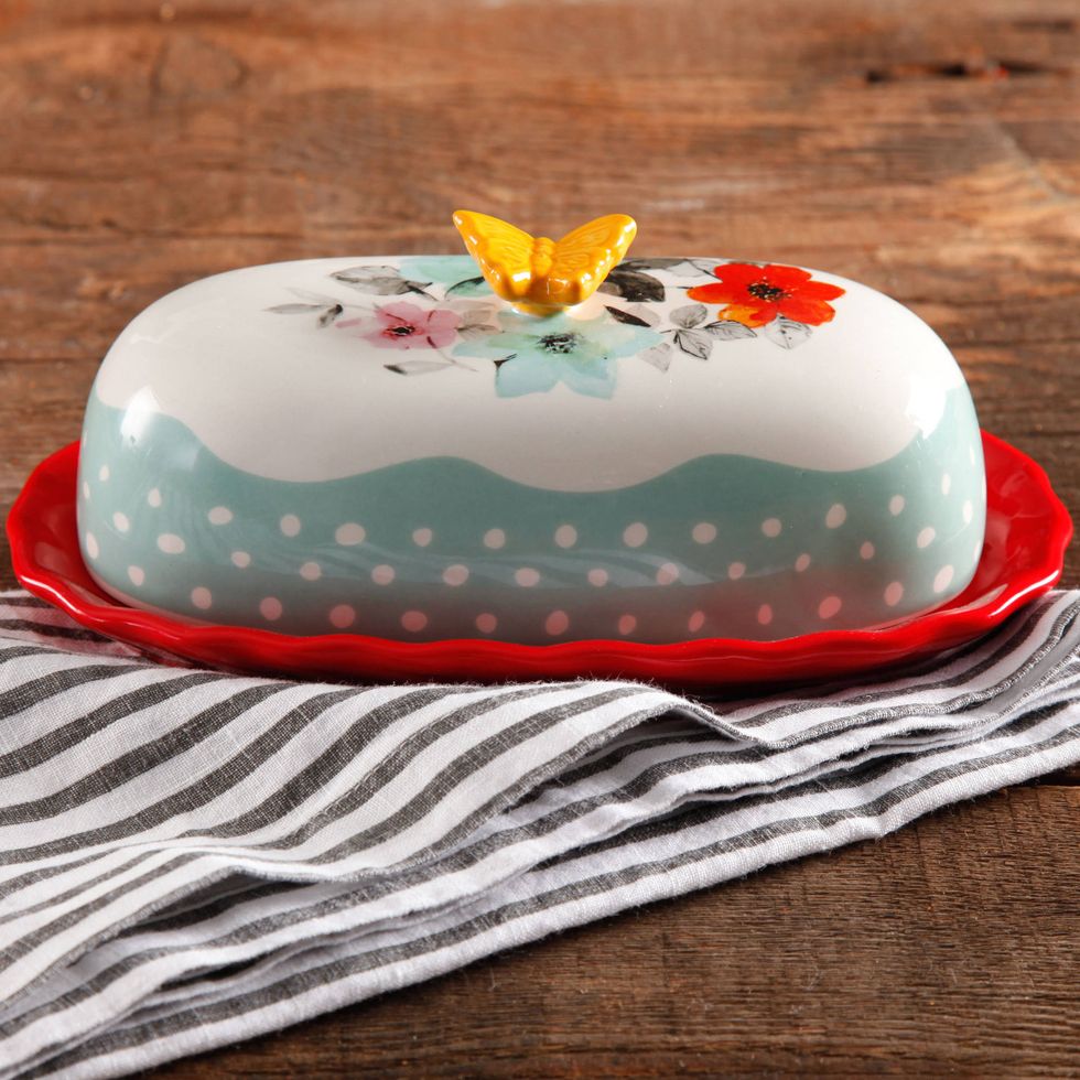 The Pioneer Woman Flea Market Floral Butter Dish