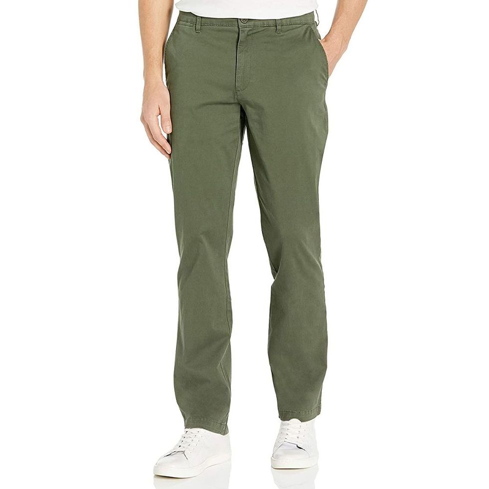 Straight-Fit Washed Comfort Chino Pant