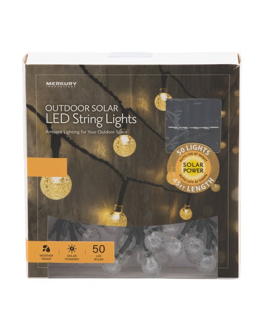 Outdoor Solar LED String Lights