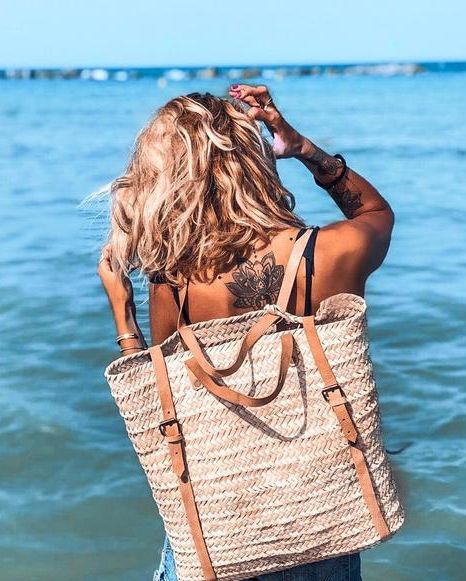  FASHLANLIKA Beach Bag Straw Purses for Women Summer