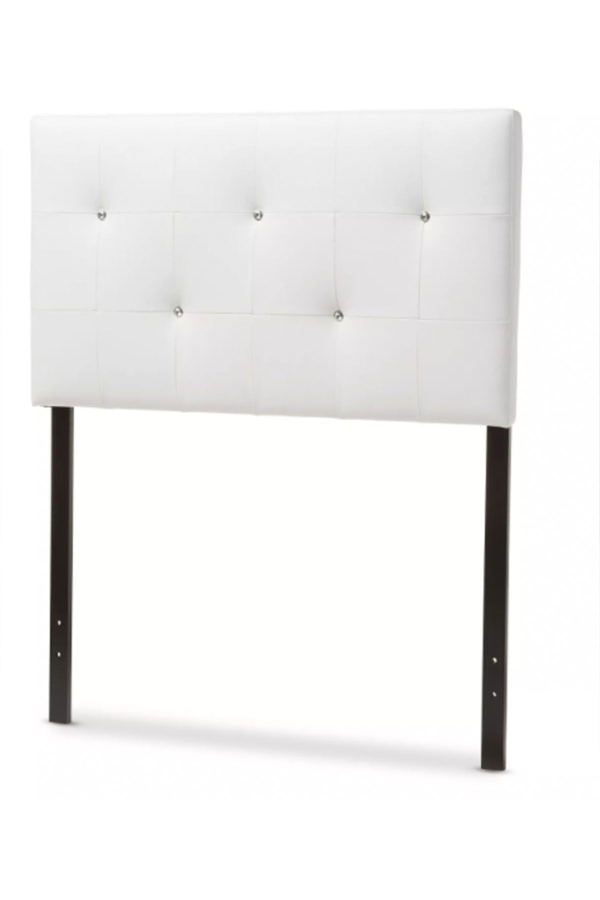 Kirchem Modern And Contemporary Faux Leather Upholstered Headboard 