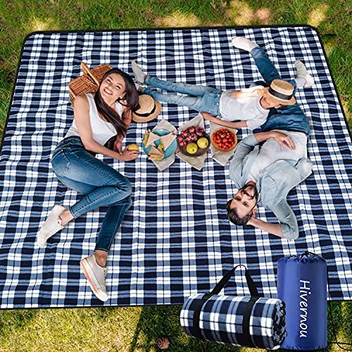 ANJ XXL 3-Layer Waterproof Outdoor Blanket for Picnic and Beach