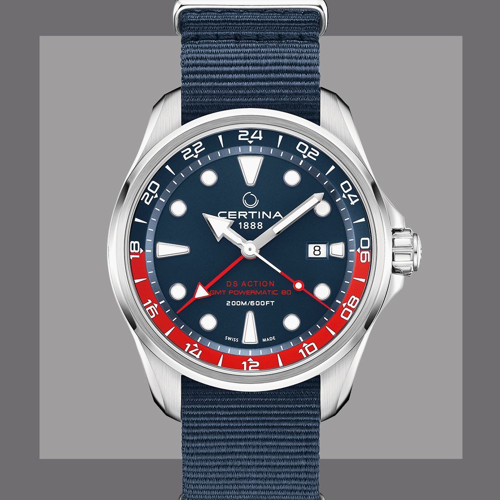 DS Action GMT Blue and Red Bezel