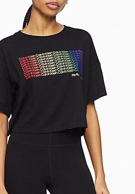 Performance Pride Logo Boxy Cropped T-Shirt