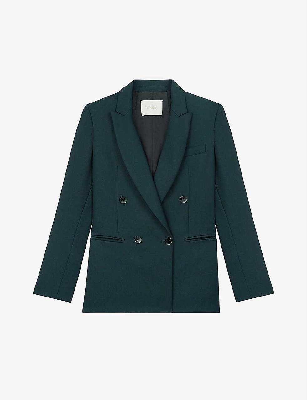 Maje Vila double-breasted recycled polyester-blend blazer