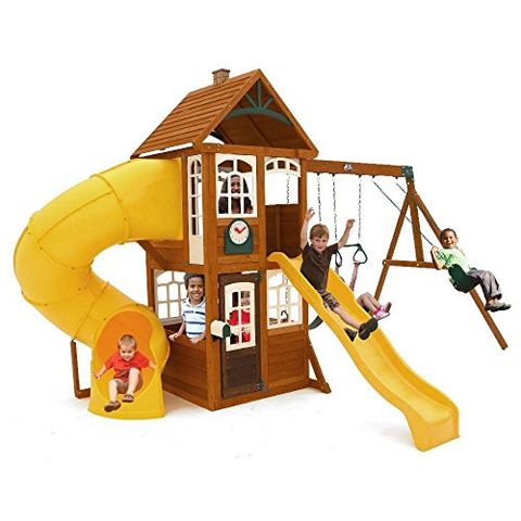 8 Best Wooden Swing Sets In 2021, Outdoor Kids Playsets