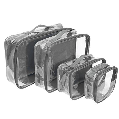 Clear Travel Packing Cubes (Set of 4)