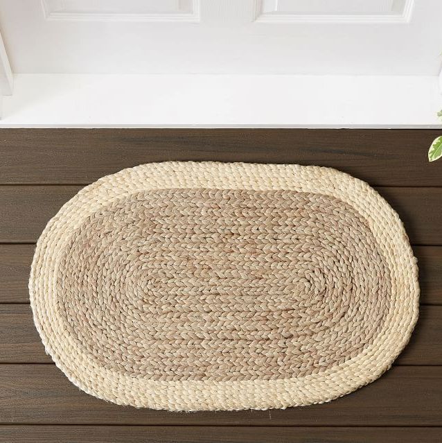 Braided Oval Natural Fiber Doormat