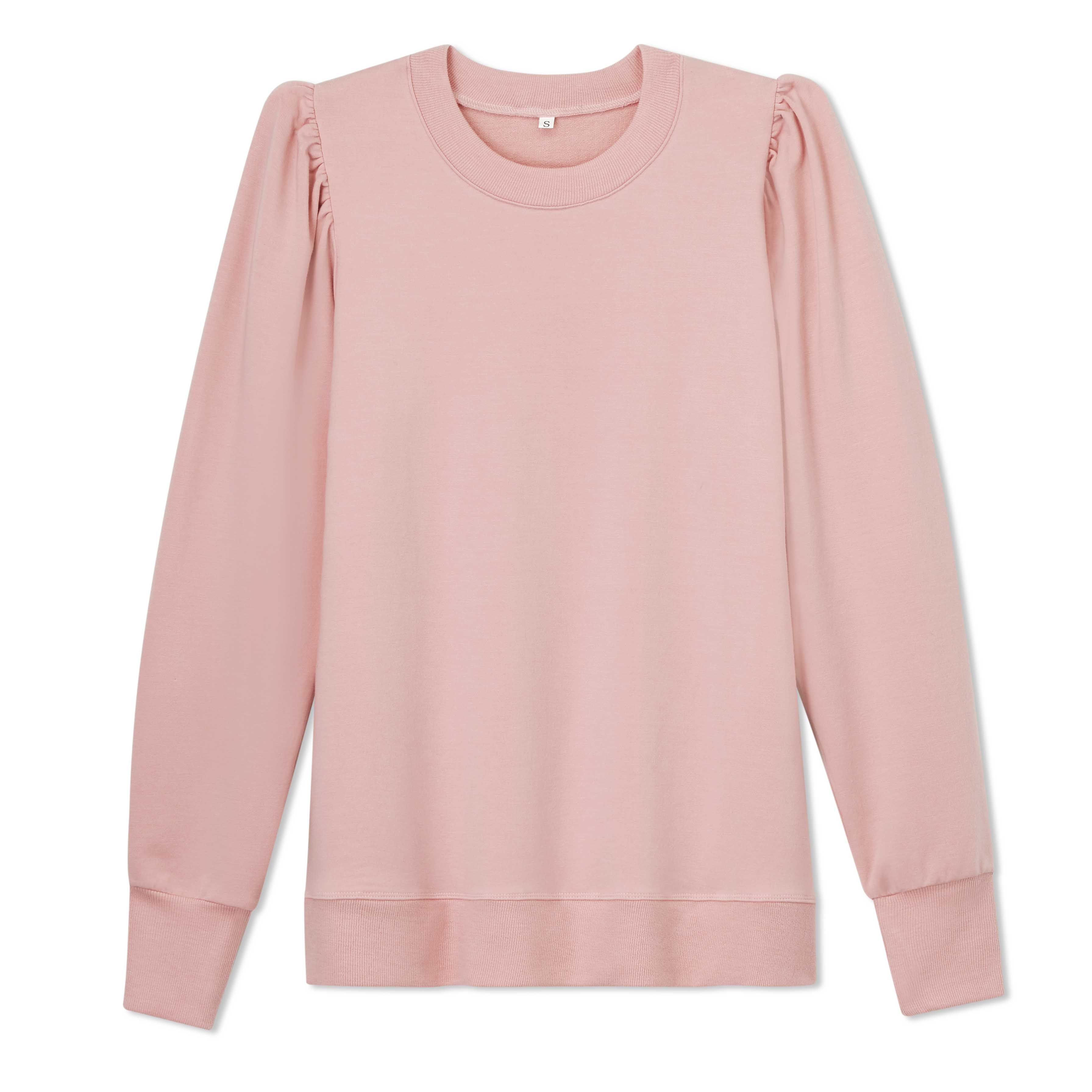 French Terry Puff Sleeve Pullover