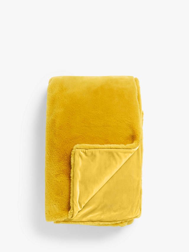 John lewis yellow discount throw