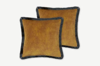 Kili Set of 2 Fringed Velvet Cushions