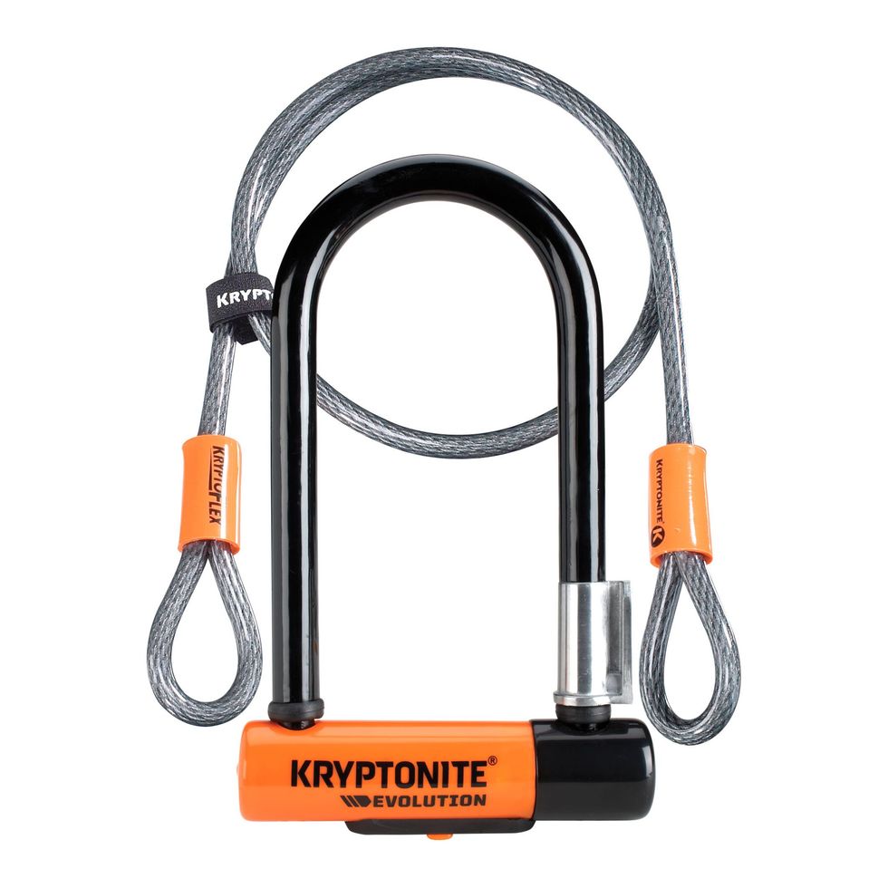 Kryptonite Evolution Mini-7 Bike D Lock with Kryptoflex Cable 