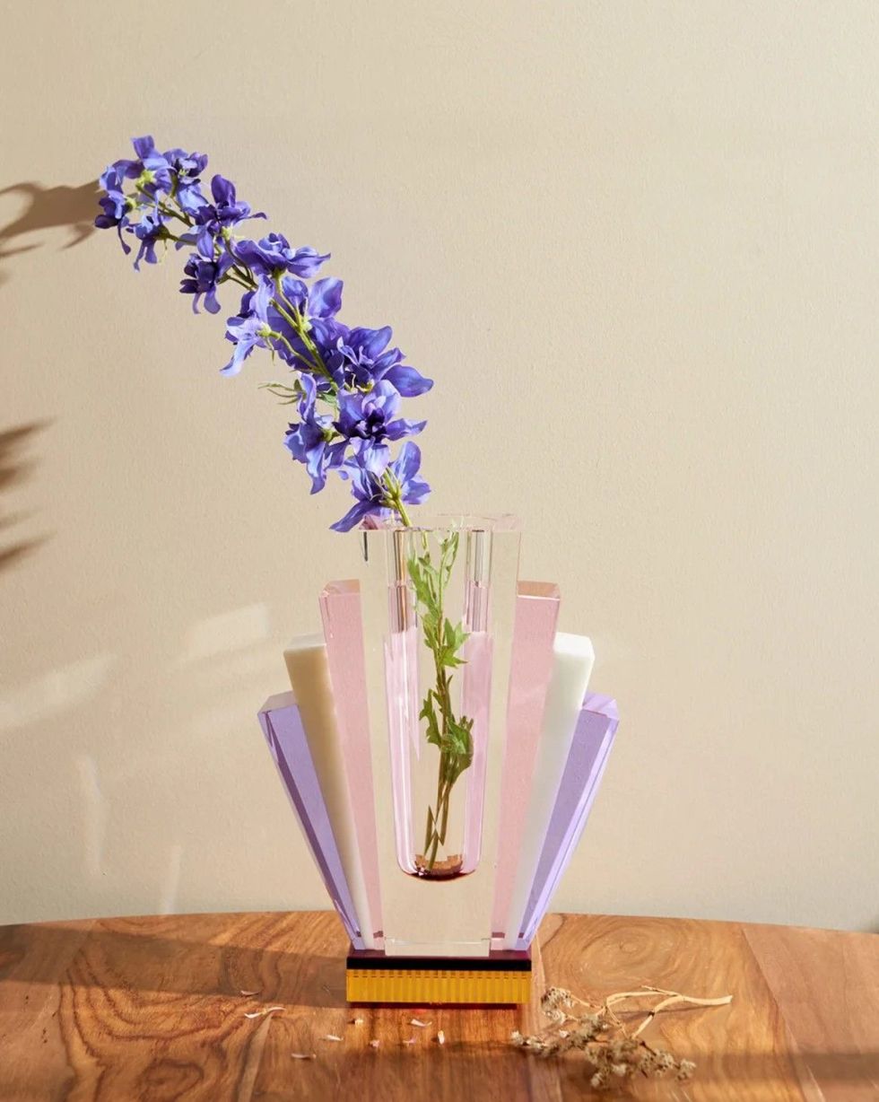 居家時尚花藝靈感「花器推薦#3」：Reflections Copenhagen裝飾藝術風格水晶花瓶