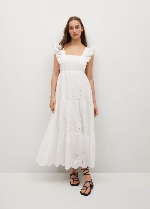 baño Herméticamente completamente El vestido blanco de Mango más vendido del verano