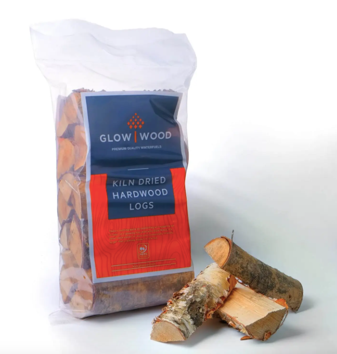 Glow Wood Hardwood Kiln Dried Wood Logs - 7kg Bag