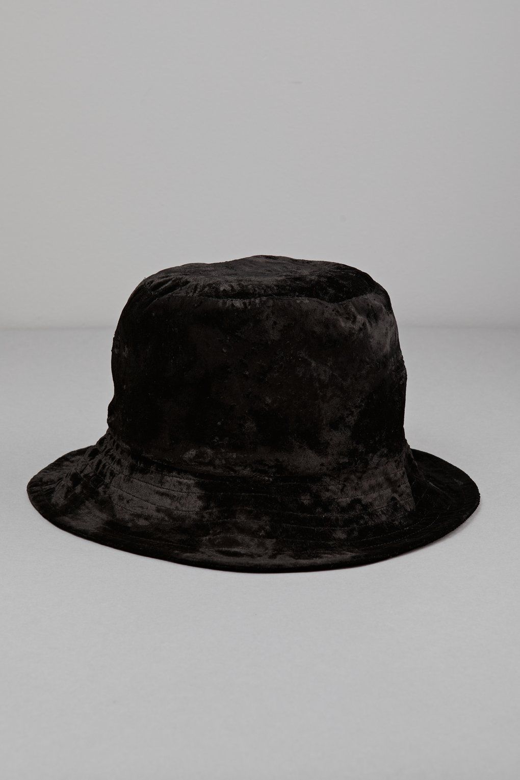 Noir Velvet Bucket Hat